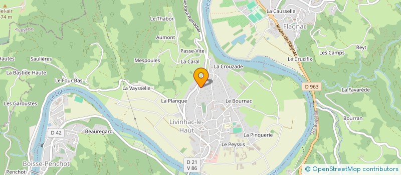 localisation de l'entreprise MADAME SOPHIE RAMILLON  LIVINHAC-LE-HAUT