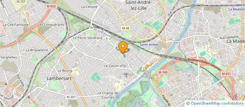 localisation de l'entreprise MADAME SOPHIE RAMON  LA BASSEE