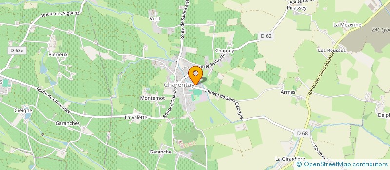 localisation de l'entreprise MADAME SOPHIE RAMPON  CHARENTAY