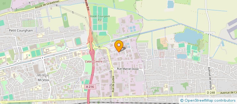 localisation de l'entreprise MADAME SOPHIE RAMSPACHER  CALAIS