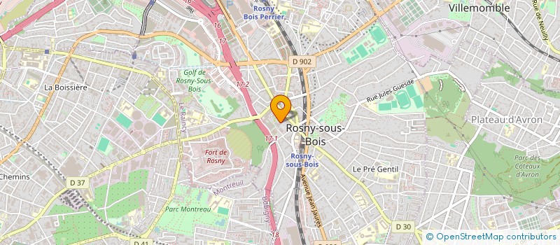 localisation de l'entreprise MADAME SOPHIE RAOUL à ROSNY-SOUS-BOIS