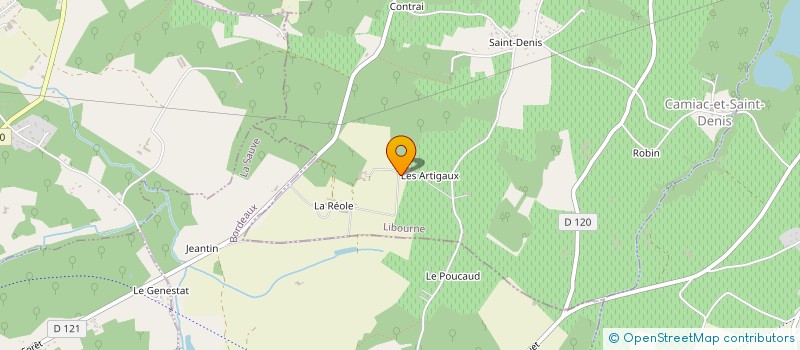 localisation de l'entreprise MADAME SOPHIE RAVAUT  CAMIAC-ET-SAINT-DENIS