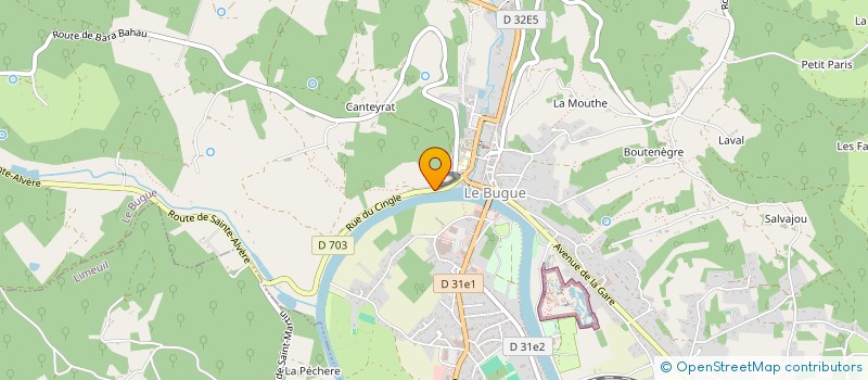 localisation de l'entreprise MADAME SOPHIE RAYE  LES EYZIES