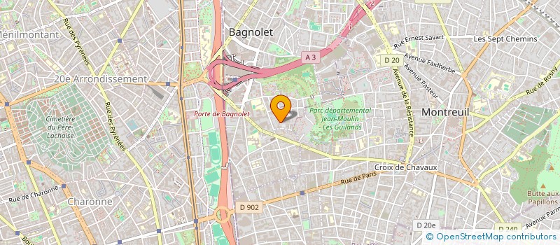 localisation de l'entreprise MADAME SOPHIE RAYNAL à BAGNOLET