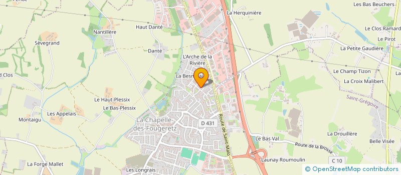 localisation de l'entreprise MADAME SOPHIE REBOURS  LA CHAPELLE DES FOUGERETZ