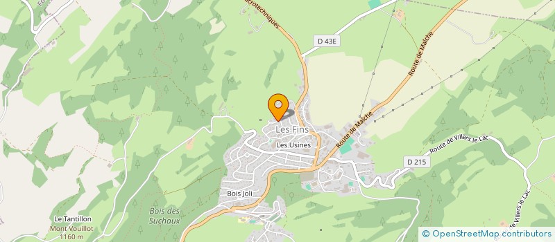 localisation de l'entreprise MADAME SOPHIE RENAUD  LES FINS