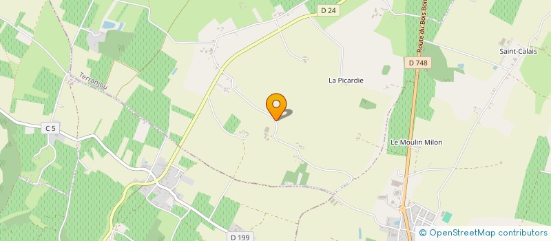 localisation de l'entreprise MADAME SOPHIE REVEILLARD  TERRANJOU