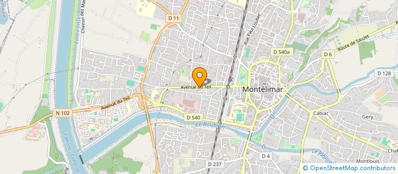 localisation de l'entreprise MADAME SOPHIE REYNAUD  MONTELIMAR