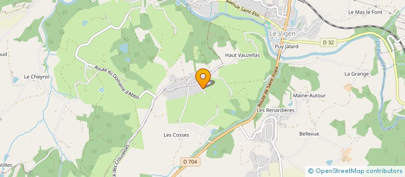 localisation de l'entreprise MADAME SOPHIE RIBIERRE  LE VIGEN