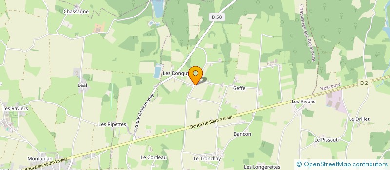 localisation de l'entreprise MADAME SOPHIE RIBOULET  CHAVANNES-SUR-REYSSOUZE