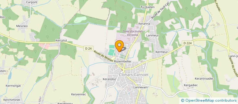 localisation de l'entreprise MADAME SOPHIE RICHERAND  CLOHARS-CARNOET