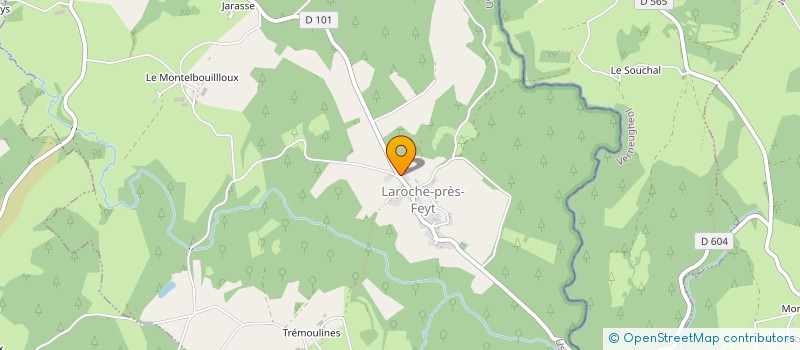 localisation de l'entreprise MADAME SOPHIE RICOU  LAROCHE-PRES-FEYT