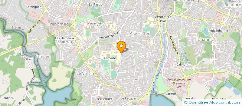 localisation de l'entreprise MADAME SOPHIE RIDET à VANNES