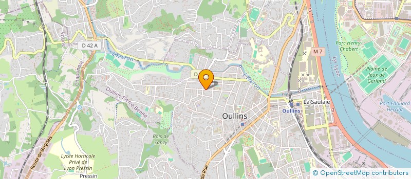 localisation de l'entreprise MADAME SOPHIE RIMMELE  OULLINS-PIERRE-BENITE