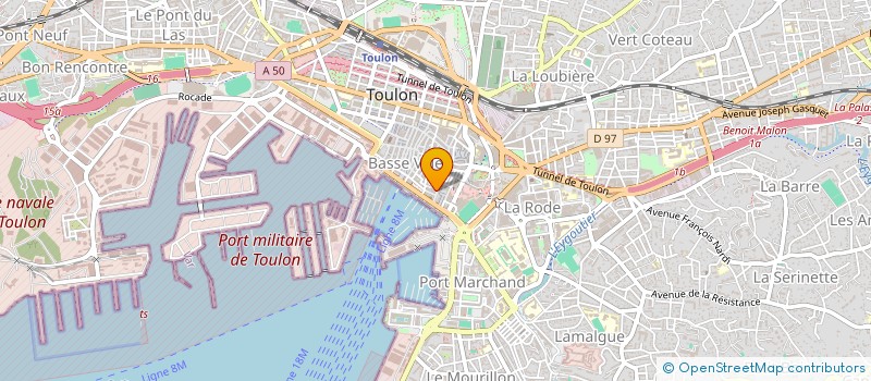 localisation de l'entreprise MADAME SOPHIE RIVIER  TOULON