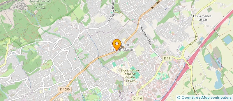 localisation de l'entreprise MADAME SOPHIE ROBVEILLE  MONTBONNOT-SAINT-MARTIN