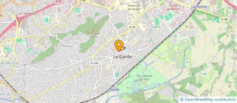 localisation de l'entreprise MADAME SOPHIE RODIER à LA GARDE