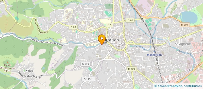 localisation de l'entreprise MADAME SOPHIE RODRIGUEZ  MONTBRISON