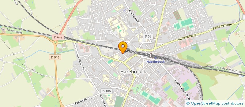 localisation de l'entreprise MADAME SOPHIE ROLAND à HAZEBROUCK