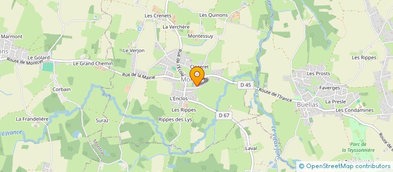 localisation de l'entreprise MADAME SOPHIE ROLLAND à MONTCET
