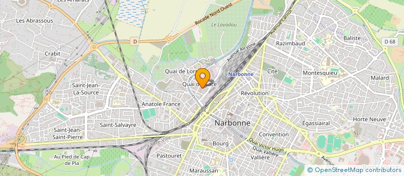 localisation de l'entreprise MADAME SOPHIE ROLLAND  NARBONNE