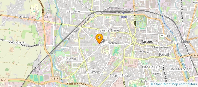 localisation de l'entreprise MADAME SOPHIE ROMANIER  TARBES