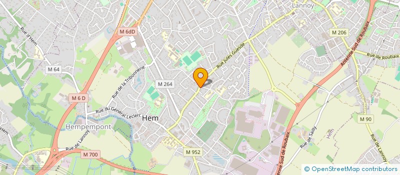 localisation de l'entreprise MADAME SOPHIE ROMMELAERE  HEM