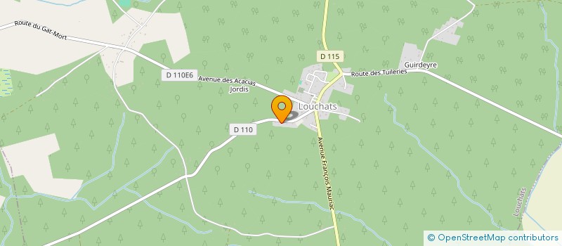 localisation de l'entreprise MADAME SOPHIE RONDEAU  LOUCHATS