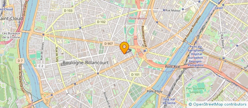 localisation de l'entreprise MADAME SOPHIE ROQUELLE  BOULOGNE BILLANCOURT
