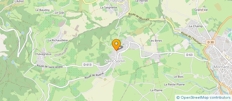 localisation de l'entreprise MADAME SOPHIE ROSSIGNOL à MORNANT