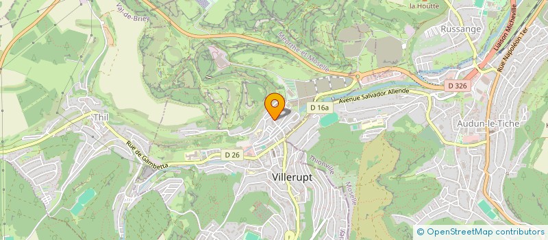 localisation de l'entreprise MADAME SOPHIE ROUGEAUX  VILLERUPT