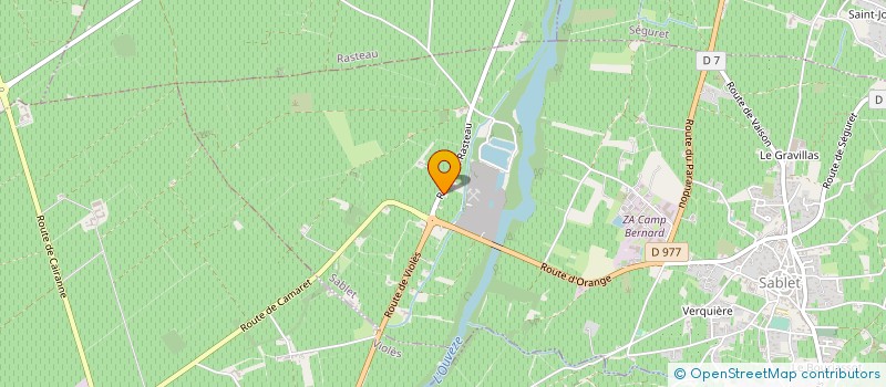 localisation de l'entreprise MADAME SOPHIE ROUMANILLE  SABLET