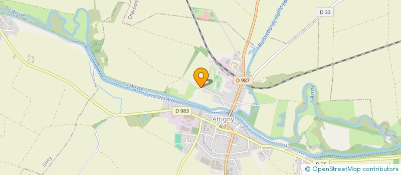 localisation de l'entreprise MADAME SOPHIE ROUSSEAU  ATTIGNY