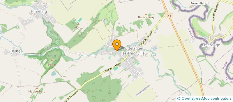 localisation de l'entreprise MADAME SOPHIE ROUSSET  PUTTELANGE-LES-THIONVILLE