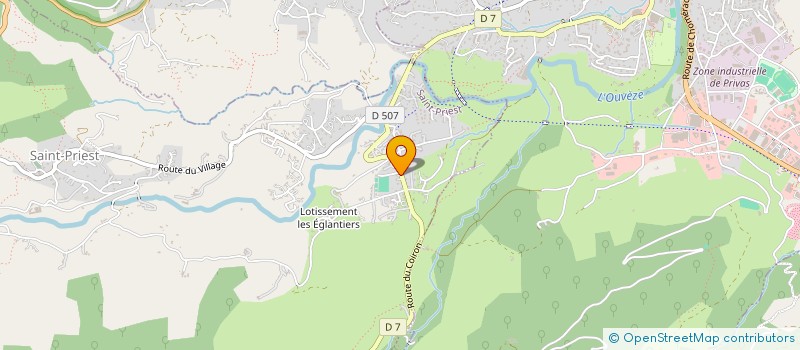 localisation de l'entreprise MADAME SOPHIE ROUVIERE  SAINT-PRIEST