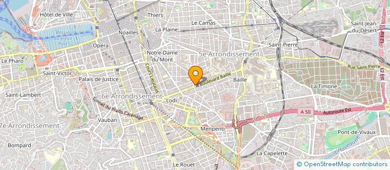 localisation de l'entreprise MADAME SOPHIE ROUX  MARSEILLE 5EME