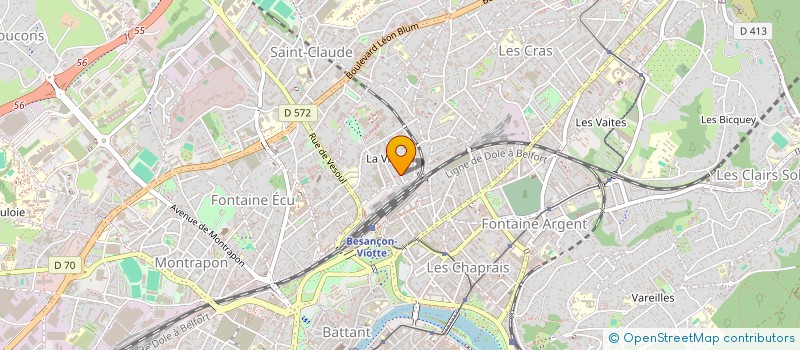 localisation de l'entreprise MADAME SOPHIE ROYER  BESANCON