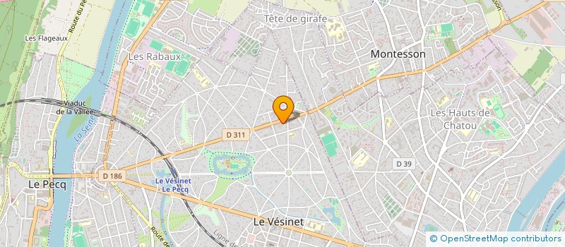 localisation de l'entreprise MADAME SOPHIE RUEL à LE VESINET