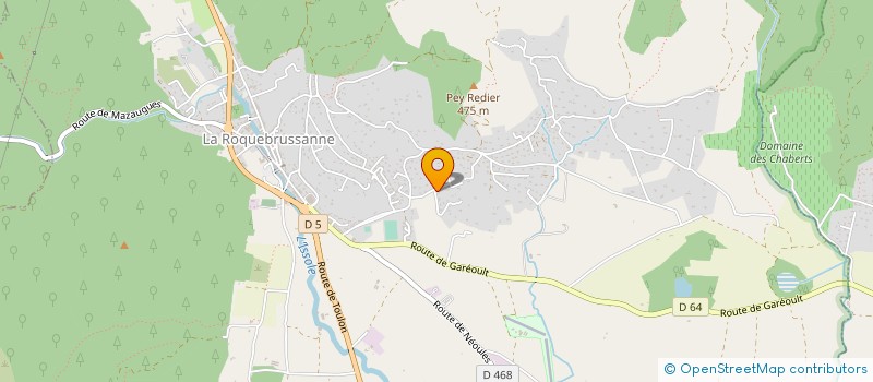 localisation de l'entreprise MADAME SOPHIE SABATIER  LA ROQUEBRUSSANNE