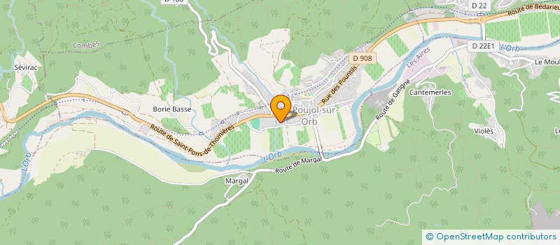 localisation de l'entreprise MADAME SOPHIE SABIH  LE POUJOL-SUR-ORB