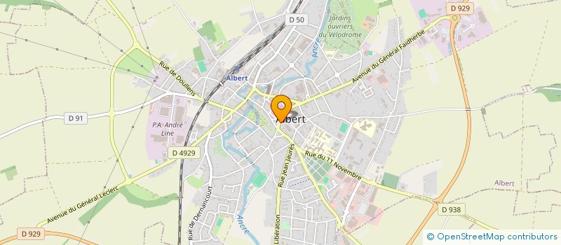 localisation de l'entreprise MADAME SOPHIE SAGNIER  ALBERT