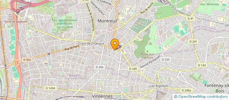 localisation de l'entreprise MADAME SOPHIE SAINT-LOUIS à MONTREUIL