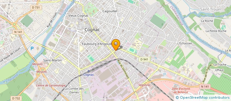 localisation de l'entreprise MADAME SOPHIE SAMUZEAU  CHATEAUBERNARD