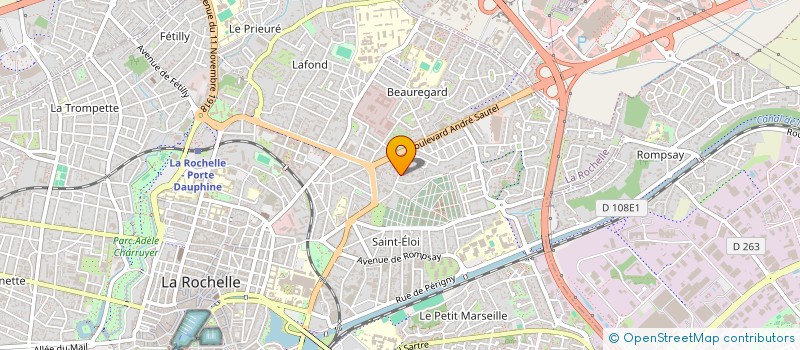 localisation de l'entreprise MADAME SOPHIE SARAIVA  LA ROCHELLE