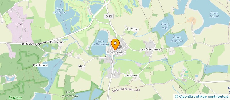 localisation de l'entreprise MADAME SOPHIE SCHOLTES  MONTHIEUX