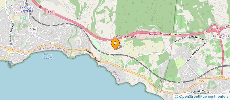 localisation de l'entreprise MADAME SOPHIE SERENO  LA CIOTAT