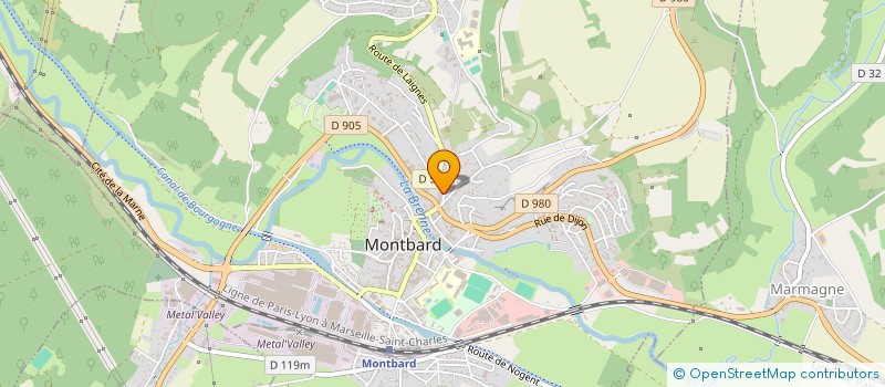 localisation de l'entreprise MADAME SOPHIE SIMONET  MONTBARD