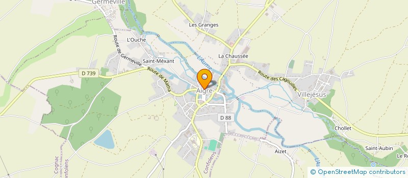 localisation de l'entreprise MADAME SOPHIE SOULET à AIGRE