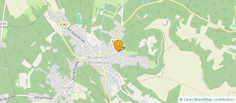 localisation de l'entreprise MADAME SOPHIE SOUMAGNE  BRUYERES-ET-MONTBERAULT