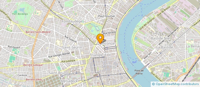 localisation de l'entreprise MADAME SOPHIE SOURILLAN à BORDEAUX